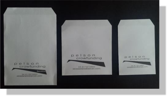 Sobre gran 10 x14 cm. x penjoll /// Sobre mitj� 10 x 10 cm. x polsera /// Sobre petit 7,5 x 10 cm. x  clauer, arracades i fermall. 