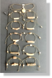 Poseretes RUSTIC 8�  Cep, vern�s natural, cuir kaki