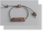 Posereta RUSTIC 8�  Cep, vern�s natural, cuir kaki